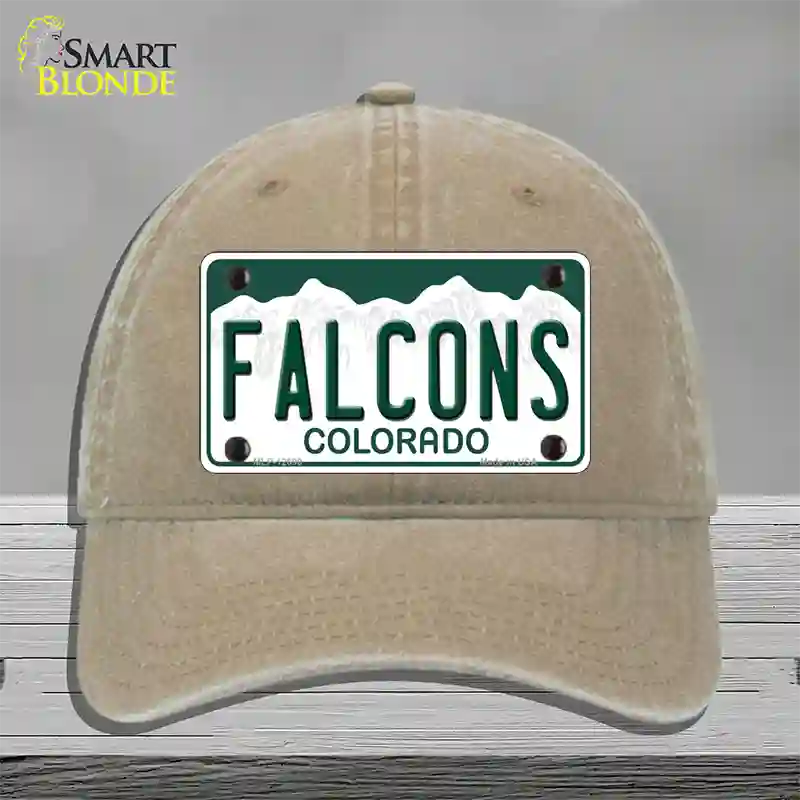 Falcons Novelty License Plate Hat Unconstructed Cotton / Khaki