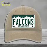 Falcons Novelty License Plate Hat Unconstructed Cotton / Khaki