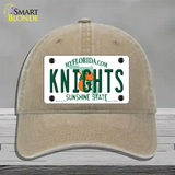 Knights Novelty License Plate Hat Unconstructed Cotton / Khaki