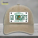 Go Knights Novelty License Plate Hat Unconstructed Cotton / Khaki