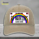 Go Warriors Novelty License Plate Hat Unconstructed Cotton / Khaki