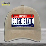 Boise State Novelty License Plate Hat Unconstructed Cotton / Khaki