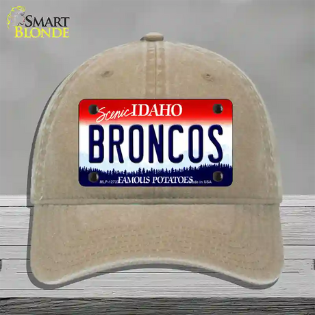 Broncos Novelty License Plate Hat Unconstructed Cotton / Khaki