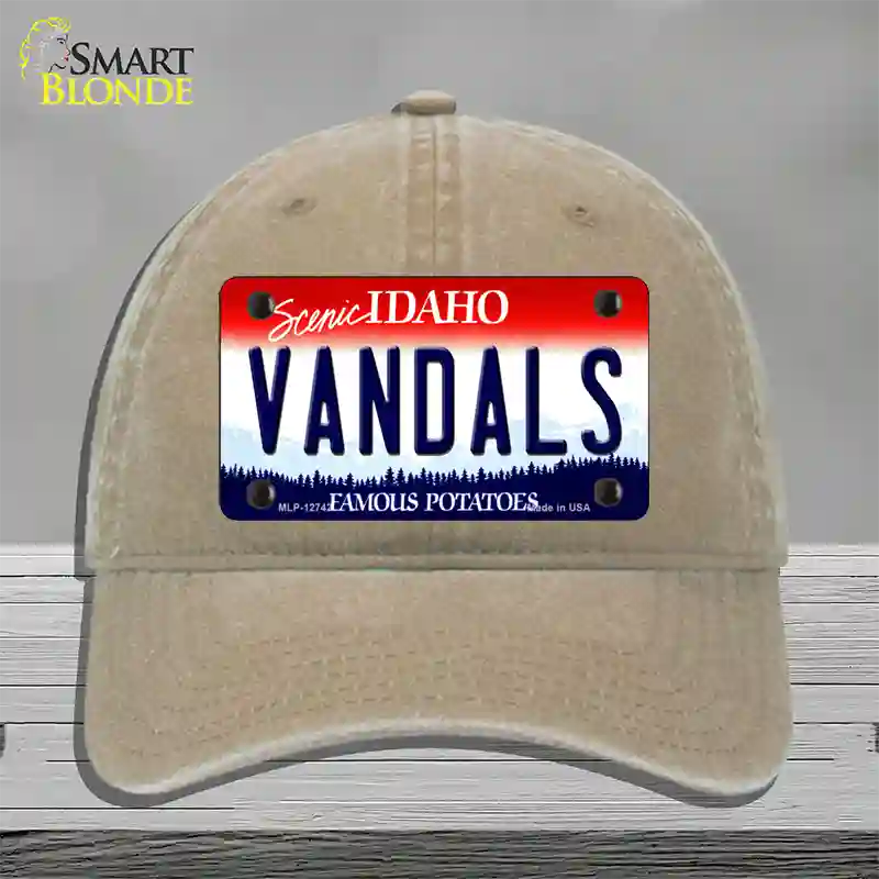 Vandals Novelty License Plate Hat Unconstructed Cotton / Khaki