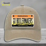 Go Boilermakers Novelty License Plate Hat Tag Unconstructed Cotton / Khaki