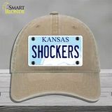 Shockers Novelty License Plate Hat Tag Unconstructed Cotton / Khaki