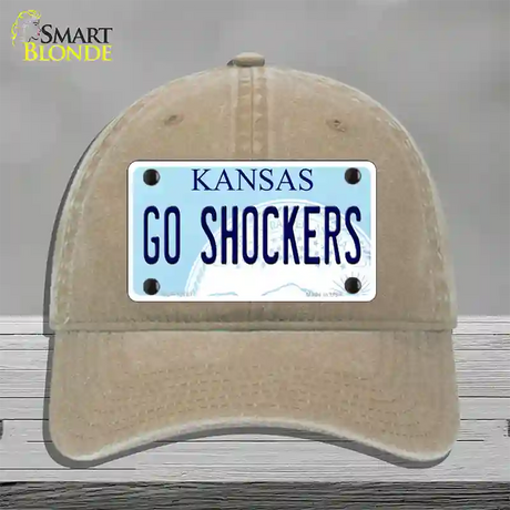 Go Shockers Novelty License Plate Hat Tag Unconstructed Cotton / Khaki