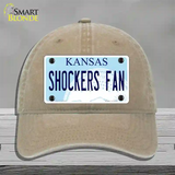 Shockers Fan Novelty License Plate Hat Tag Unconstructed Cotton / Khaki