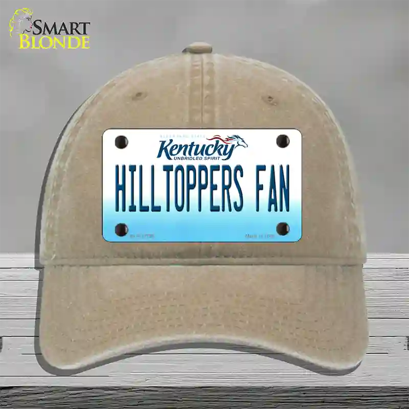 Hilltoppers Fan Novelty License Plate Hat Tag Unconstructed Cotton / Khaki