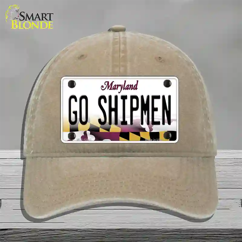 Go Shipmen Novelty License Plate Hat Tag Unconstructed Cotton / Khaki