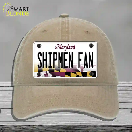 Shipmen Fan Novelty License Plate Hat Tag Unconstructed Cotton / Khaki