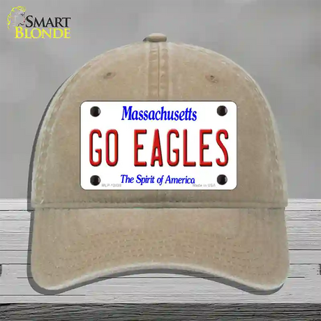 Go Eagles Novelty License Plate Hat Unconstructed Cotton / Khaki