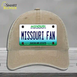 Missouri Fan Novelty License Plate Hat Unconstructed Cotton / Khaki