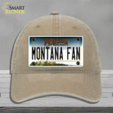 Montana Fan Novelty License Plate Hat Unconstructed Cotton / Khaki