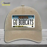 Go Bobcats Novelty License Plate Hat Unconstructed Cotton / Khaki