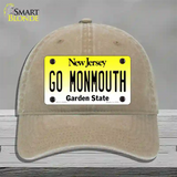 Go Monmouth Novelty License Plate Hat Unconstructed Cotton / Khaki