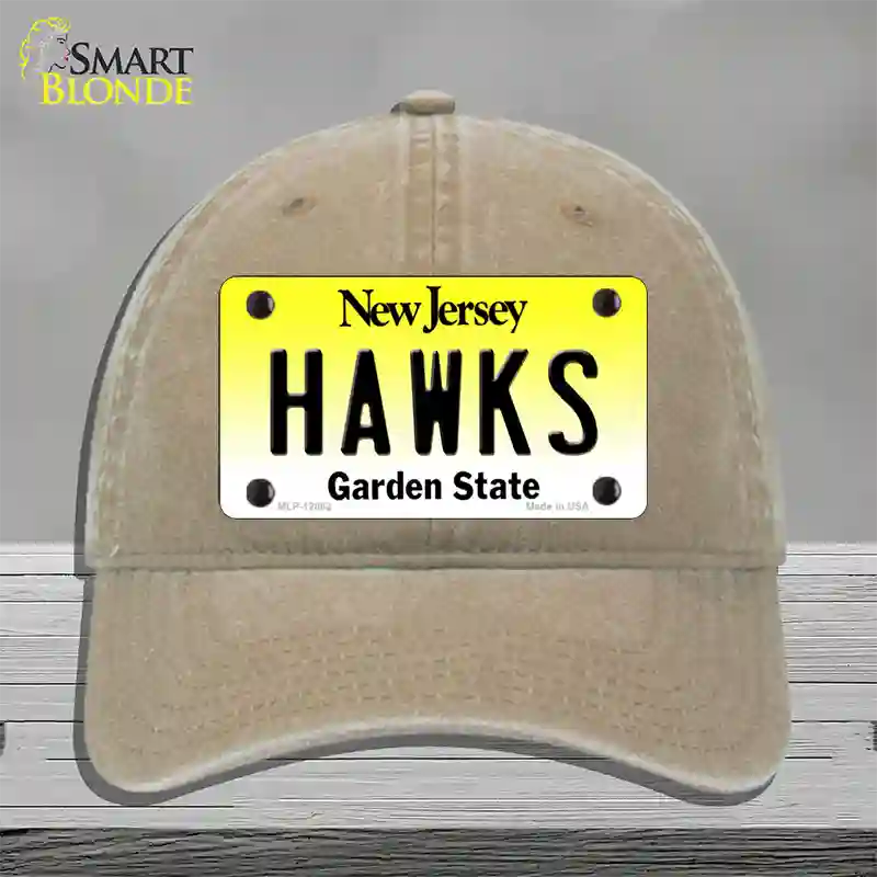 Hawks Novelty License Plate Hat Unconstructed Cotton / Khaki