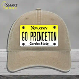 Go Princeton Novelty License Plate Hat Unconstructed Cotton / Khaki