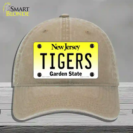 Tigers Novelty License Plate Hat Unconstructed Cotton / Khaki