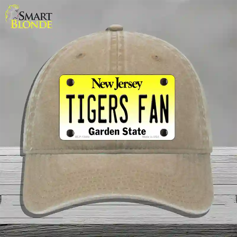 Tigers Fan New Jersey Novelty License Plate Hat Unconstructed Cotton / Khaki