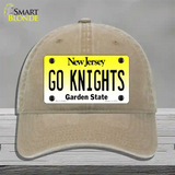 Go Knights New Jersey Novelty License Plate Hat Unconstructed Cotton / Khaki