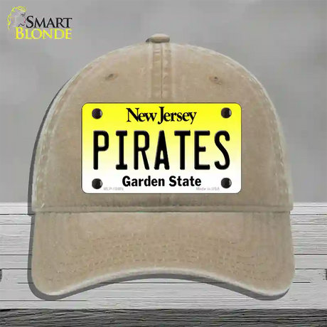 Pirates Novelty License Plate Hat Unconstructed Cotton / Khaki