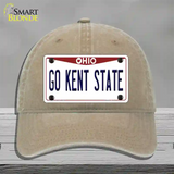 Go Kent State Novelty License Plate Hat Unconstructed Cotton / Khaki