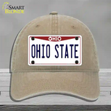 Ohio State Univ Novelty License Plate Hat Unconstructed Cotton / Khaki