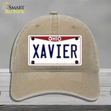 Xavier Novelty License Plate Hat Unconstructed Cotton / Khaki