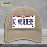 Go Musketeers Novelty License Plate Hat Unconstructed Cotton / Khaki