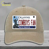 Cowboys Fan Novelty License Plate Hat Unconstructed Cotton / Khaki