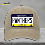 Panthers Novelty License Plate Hat Unconstructed Cotton / Khaki