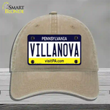 Villanova Novelty License Plate Hat Unconstructed Cotton / Khaki