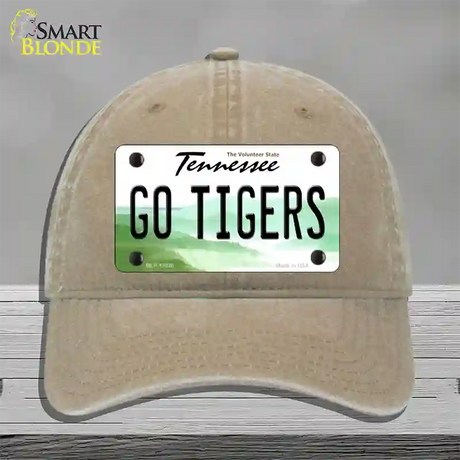 Tennessee Go Tigers Novelty License Plate Hat Unconstructed Cotton / Khaki