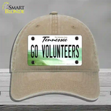 Go Volunteers Novelty License Plate Hat Unconstructed Cotton / Khaki