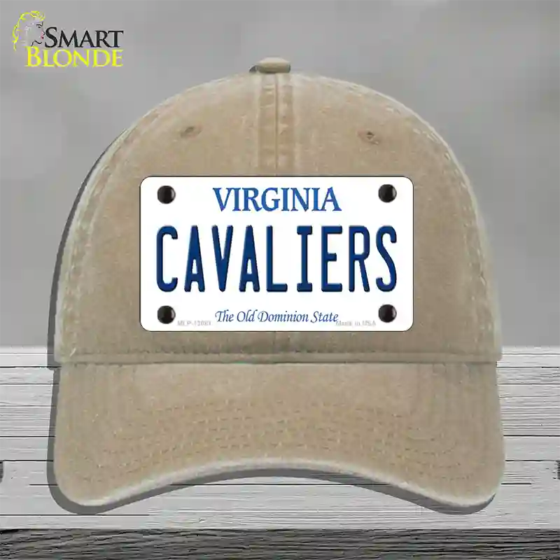 Cavaliers Novelty License Plate Hat Unconstructed Cotton / Khaki