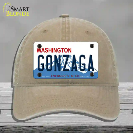 Gonzaga Novelty License Plate Hat Unconstructed Cotton / Khaki