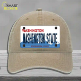 Washington State Univ Novelty License Plate Hat Unconstructed Cotton / Khaki