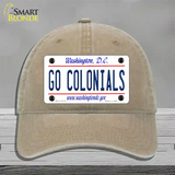 Go Colonials Novelty License Plate Hat Unconstructed Cotton / Khaki