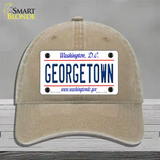 Georgetown Novelty License Plate Hat Unconstructed Cotton / Khaki