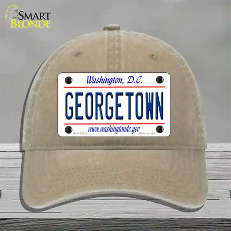 Georgetown Novelty License Plate Hat Unconstructed Cotton / Khaki