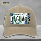 Jaguars Strip Art Novelty License Plate Hat Tag Unconstructed Cotton / Khaki