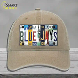 Blue Jays Strip Art Novelty License Plate Hat Tag Unconstructed Cotton / Khaki