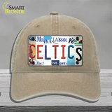 Celtics Strip Art Novelty License Plate Hat Tag Unconstructed Cotton / Khaki