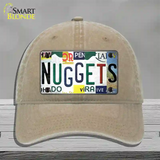 Nuggets Strip Art Novelty License Plate Hat Tag Unconstructed Cotton / Khaki