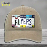 Flyers Strip Art Novelty License Plate Hat Tag Unconstructed Cotton / Khaki