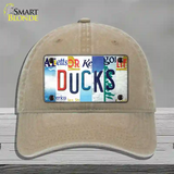 Ducks Strip Art Novelty License Plate Hat Tag Unconstructed Cotton / Khaki