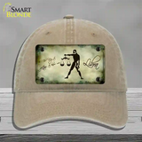 Libra Zodiac Novelty License Plate Hat Unconstructed Cotton / Khaki