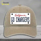 Go Chargers Novelty License Plate Hat Tag Unconstructed Cotton / Khaki