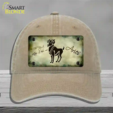 Aries Zodiac Novelty License Plate Hat Unconstructed Cotton / Khaki